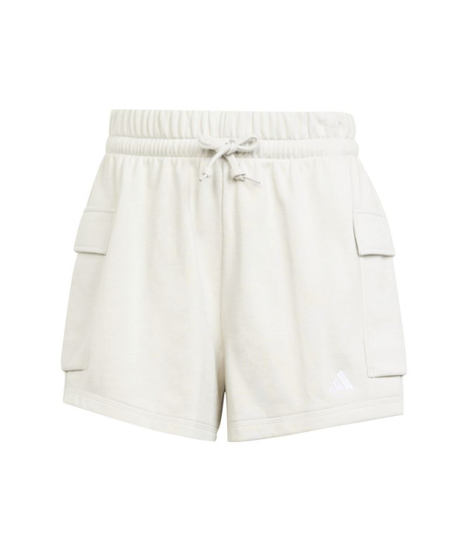 Pantalons adidas French Terry Femme Petit logo Sho Crème