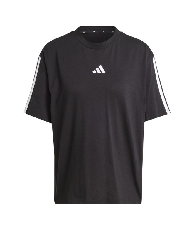 Camiseta adidas Mulher 3Bandas Bf Preto/Branco