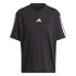 T-shirt adidas Femme 3Bandas Bf Noir/Blanc