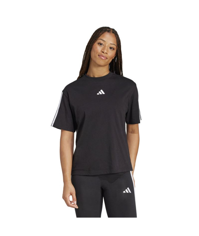 T-shirt adidas Femme 3Bandas Bf Noir/Blanc