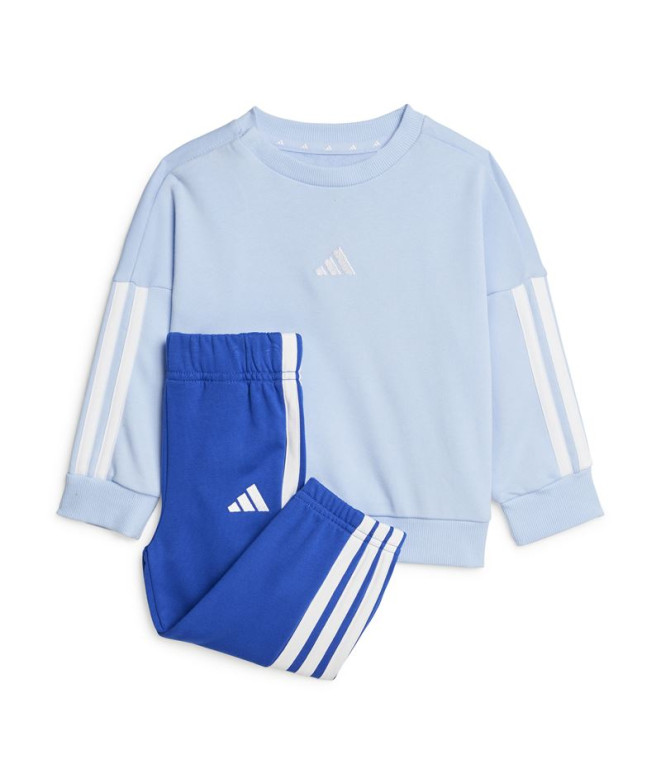 Calça adidas French Terry Bebês I 3-Band Jog 240 Azul/branco