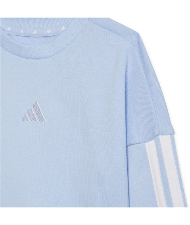 Conjunto adidas 3 Bandas French Terry Jog Bebês...