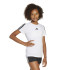 Camiseta Fitness adidas Menina de Jg Tr-Es 3Bandas Branco/Preto
