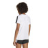 Camiseta Fitness adidas Menina de Jg Tr-Es 3Bandas Branco/Preto