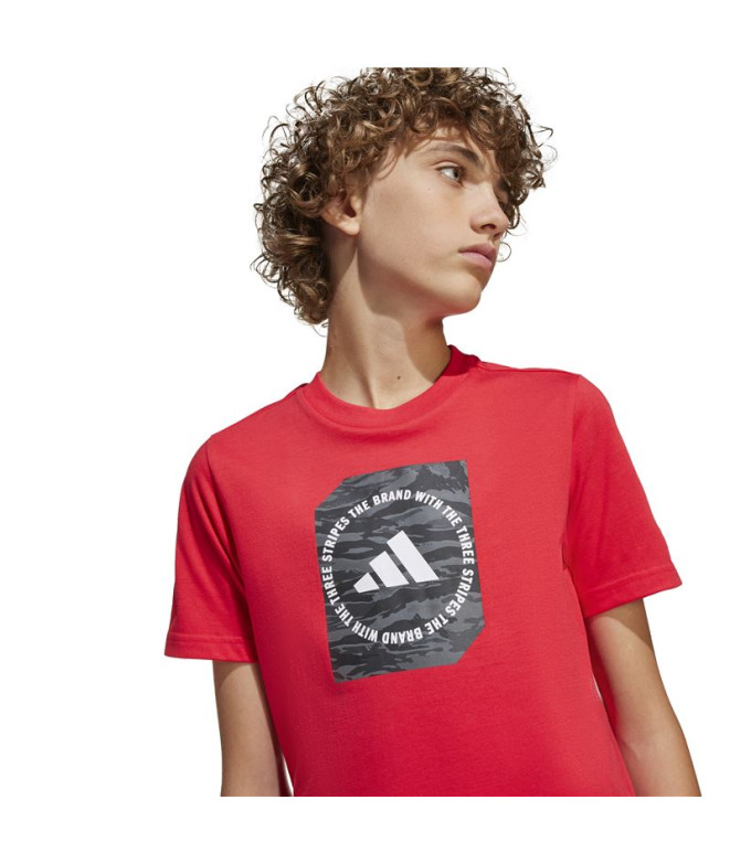 Camiseta adidas Menino Caixa Camo Rubpur