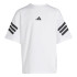Camiseta adidas Infantil Future Icons 3Bandas Branco/Preto
