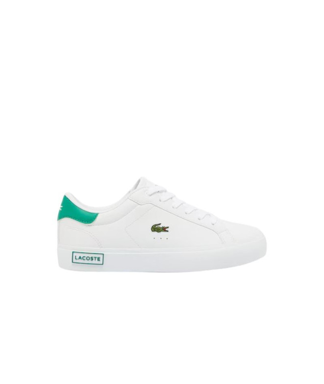 Sapatilhas Lacoste Infantil Powercourt 224 1 Suj Branco/Verde