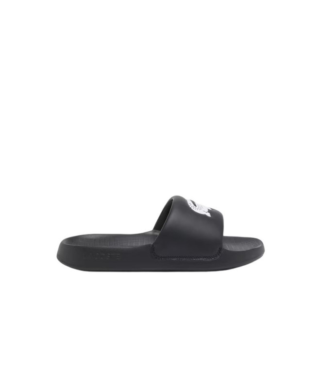 Chanclas Lacoste Serve Slide 1.0 125 1 Cma Hombre Negro/Blanco