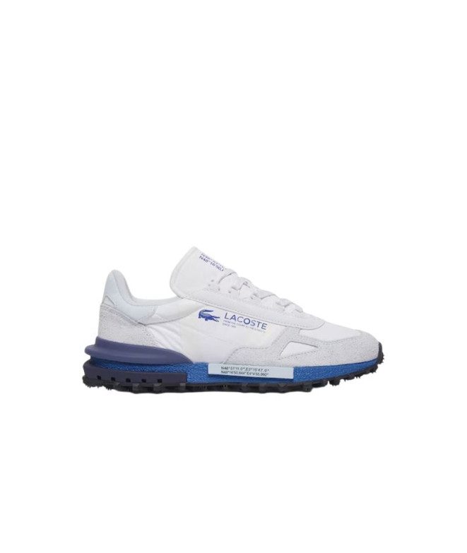 Chaussures Lacoste Homme Elite Active 125 2 Sma Blanc/Bleu clair