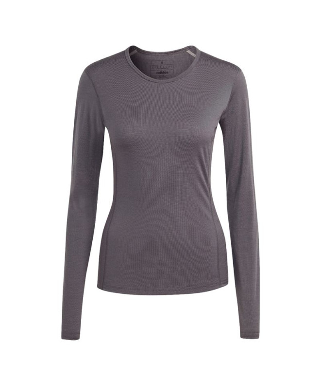 Camiseta Montanha adidas Mulher da Xpr Mer200 Ls Cinzento