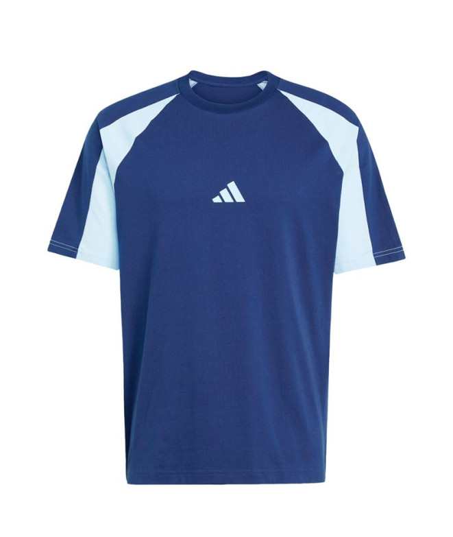 Camiseta adidas Homem Essentials Cb Azul escuro