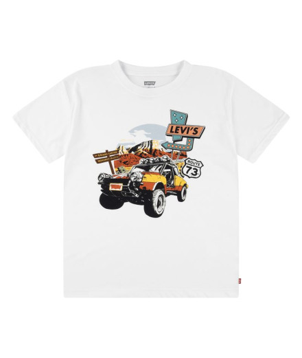 T-shirt Enfant Levi's Lvb Day Trip Bright White T-shirt Enfant Levi's Lvb Day Trip Bright White