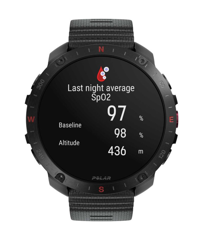 Reloj Polar Grit X2 Pro Hook&Loop Negro