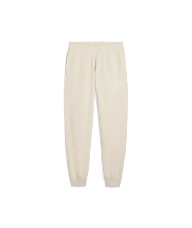 Pantalón Puma Ess Script Comfort Mujer Alpine Snow
