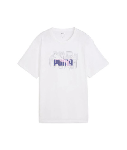 Camiseta Mulher Puma Graphics Stacked No. 1 Logo Relaxed...