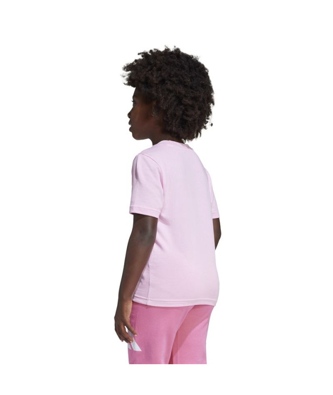 Camiseta adidas Infantil Lk Rosa gelo