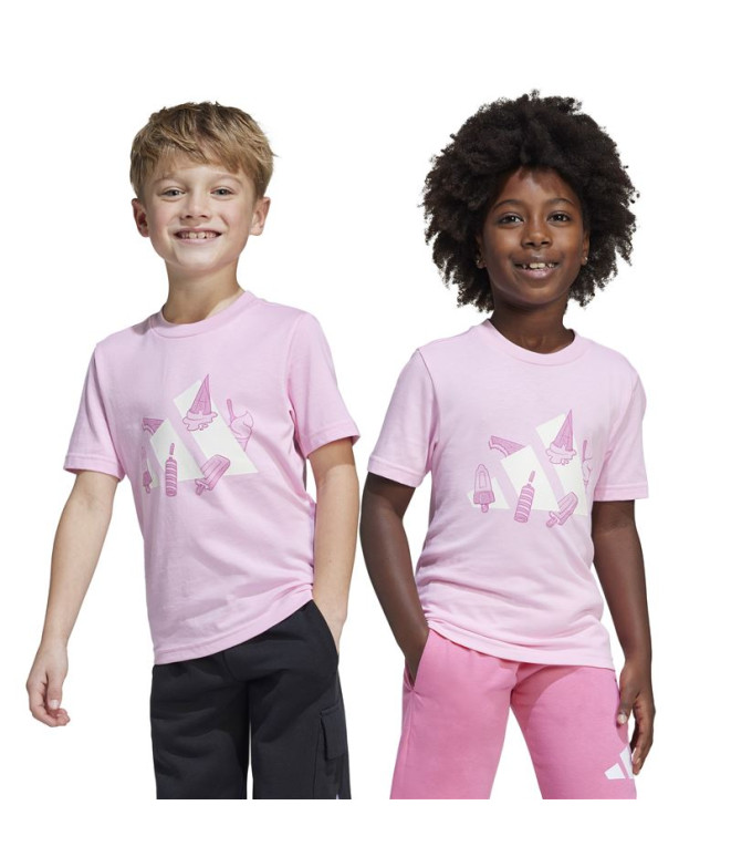 T-shirt adidas Enfant Lk Ice Pink