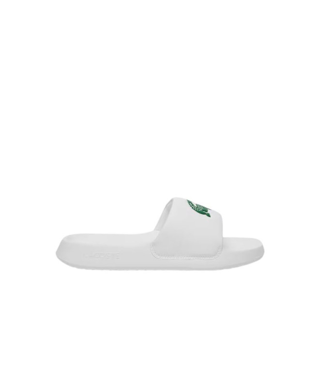 Chanclas Lacoste Serve Slide 1.0 125 1 Cma Hombre Blanco/Verde