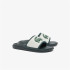 Chinelos Lacoste Homem Serve Slide Dual 1254Cma Branco Escuro/Verde Escuro