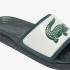 Chinelos Lacoste Homem Serve Slide Dual 1254Cma Branco Escuro/Verde Escuro