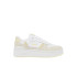 Sapatilhas Lacoste Mulher T-Clip Plat 125 1 Sfa Branco/Amarelo claro