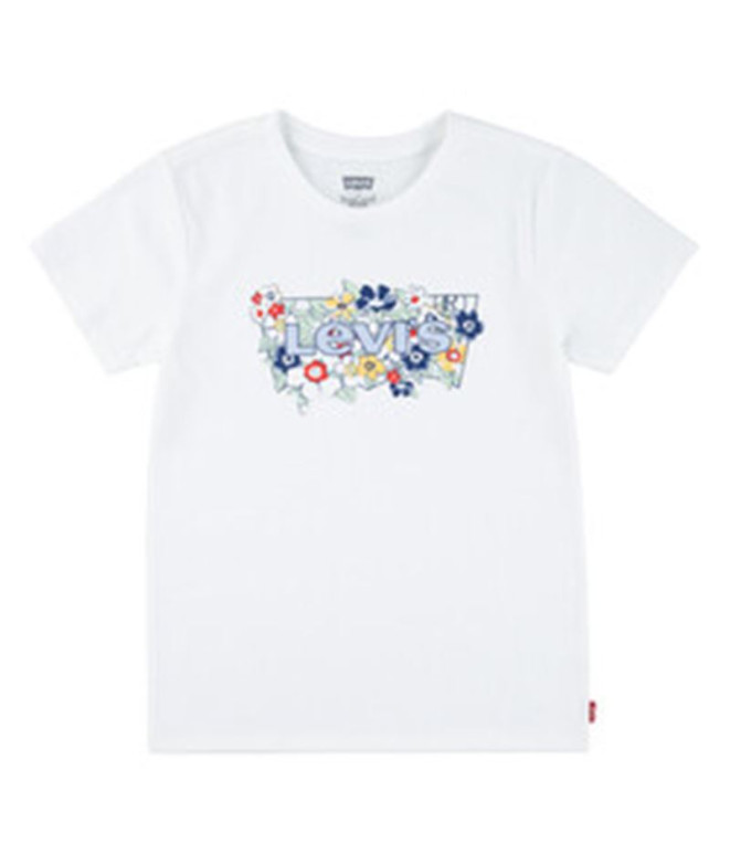 Camiseta Levi's Lvg Ss Batwing Fill Niña Bright Blanco