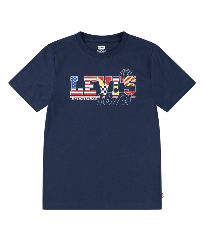 Camiseta Menino Levi's Lvb Cast Off Dress Azul