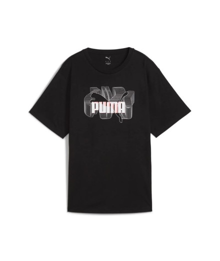 Camiseta Mulher Puma Graphics Stacked No. 1 Logo Relaxed...