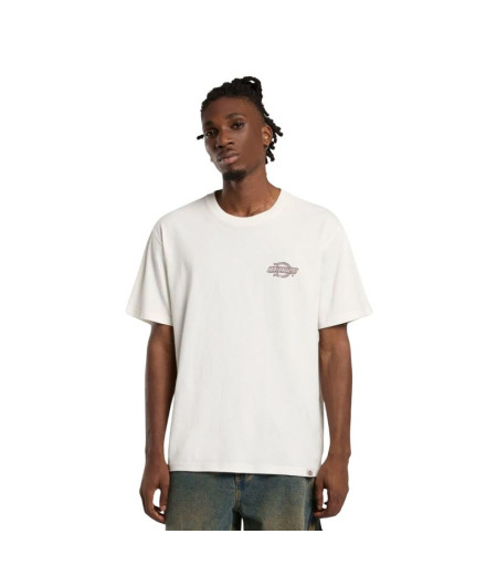 Camiseta Dickies Wood Logo  Egret Hombre