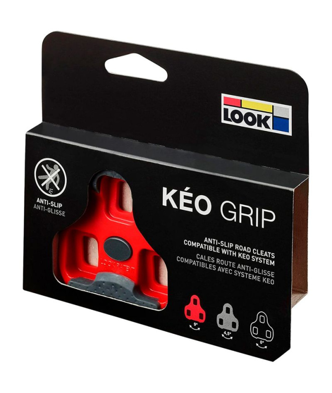 Calas de ciclismo Look Keo Grip 9ª Vermelho