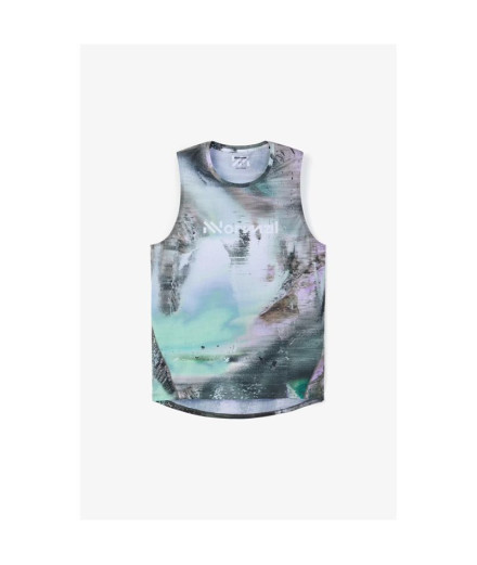 Camiseta de running Nnormal Race Tank Nature AI Print homem