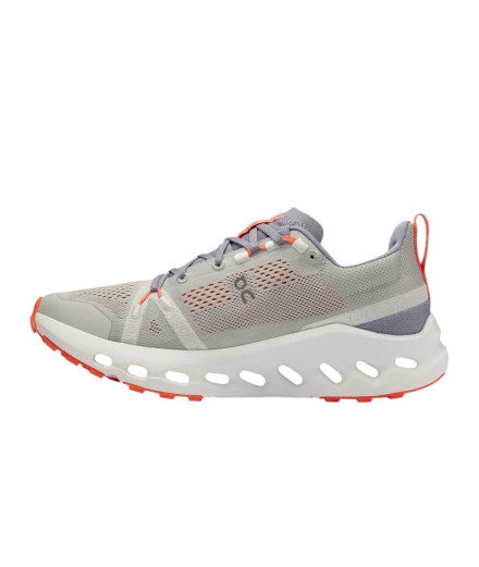 Chaussures Trail Trail Femme de On Cloudsurfer Fossil/Ivory 2