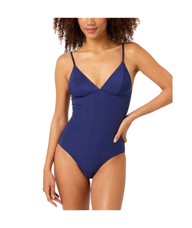 Fato de banho Rip Curl Mulher Modern Rib One Piece Azul escuro