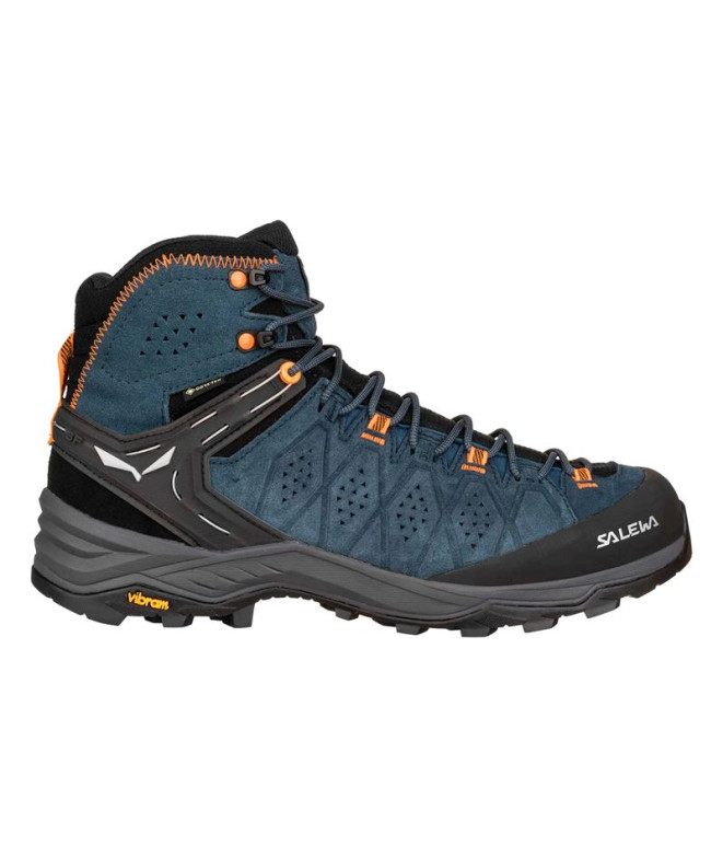 Zapatillas de Montaña Salewa Ms Alp Trainer 2 Mid Gtx Hombre Marron/Naranja
