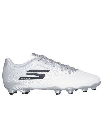 Botas de Futebol Skechers Razor 1,5 FG Infantil Branco/Cinza