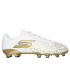 Botas de Futebol Skechers Skx_ 1,5 FG Infantil Branco/Dourado