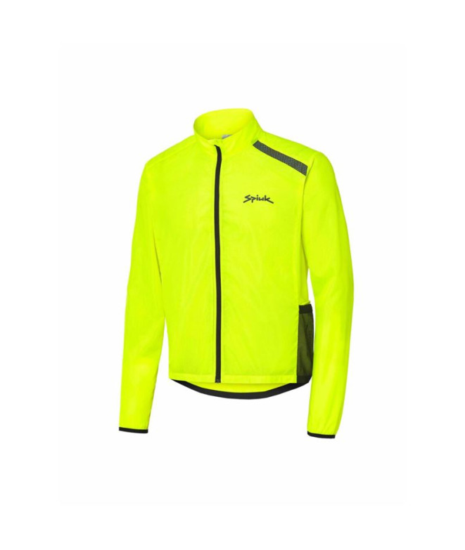 Ciclismo Spiuk Corta-vento de Anatomic Fluor Yellow