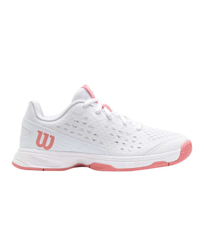 Chaussures de Padel Wilson Rush Pro Enfant Blanc/Mauve