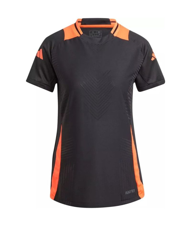 Camiseta Futebol adidas Mulher da Tiro24 Pro Training Jersey Preto