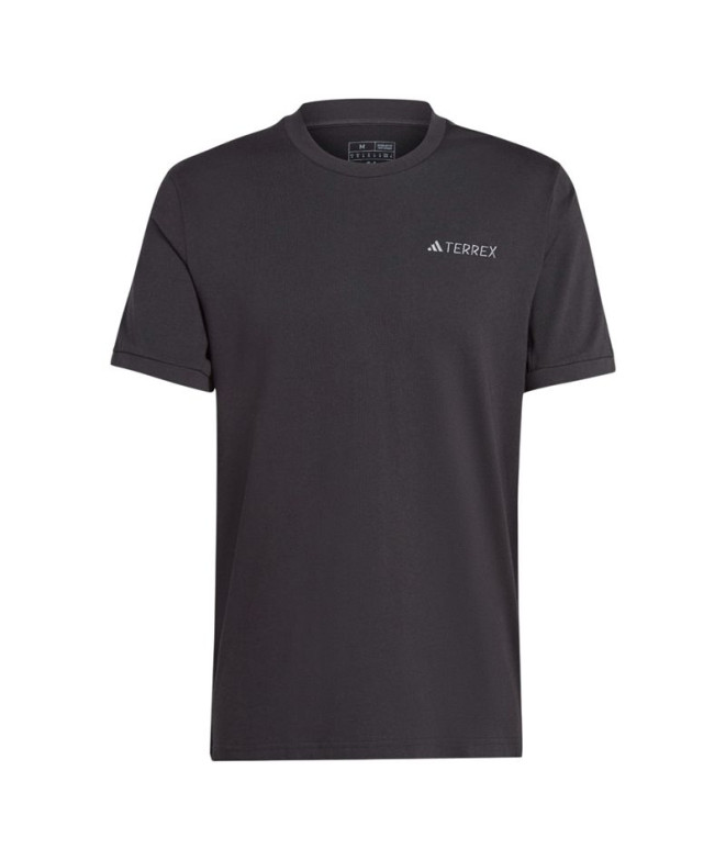 Camiseta de Montaña adidas Xpl Logo Hombre Negro