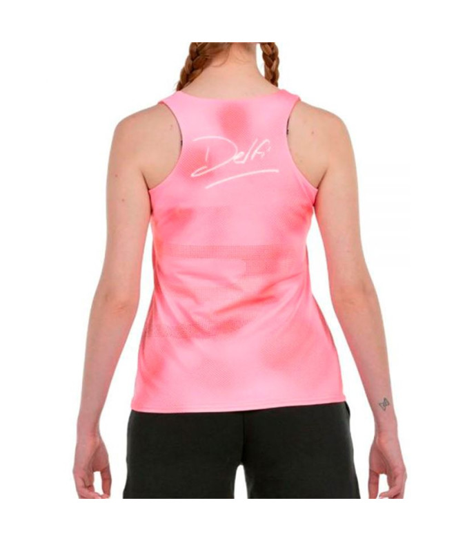 Camiseta de Padel Bullpadel Delfi 25V Mujer Rosa