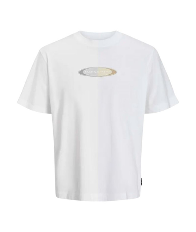 Camiseta Homem Jack and Jones Jcopacer Branding Print Bright White