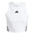 T-shirt adidas Femme Future Icons 3 Bands Tank White
