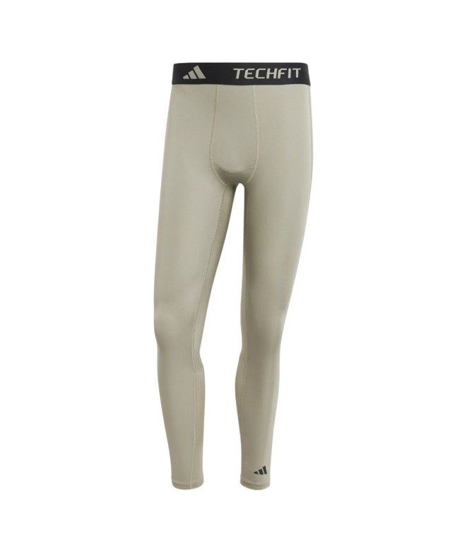 Mallas de Fitness adidas Techfit Compression Training Long Hombre Gris