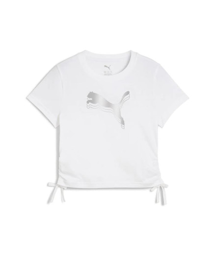 Camiseta Menina T-shirt com nó metálico Puma Essentials G...