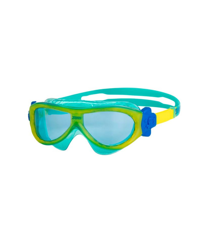 Gafas de Natación Zoggs Phantom Mask Infantil Amarillo Turquesa