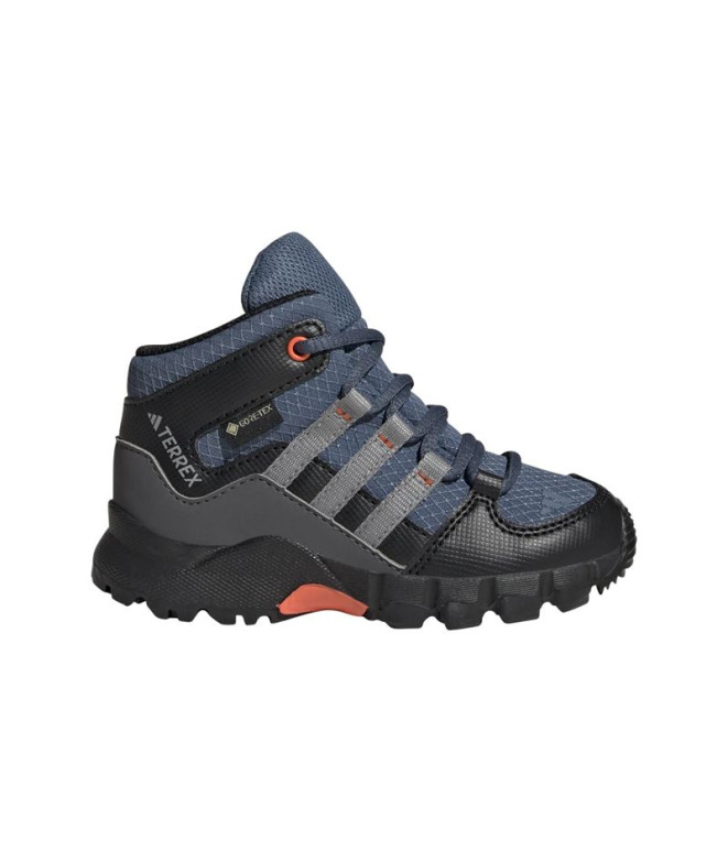 Zapatillas de Montaña adidas Terrex Mid Gtx Infantil Azul Oscuro/Gris