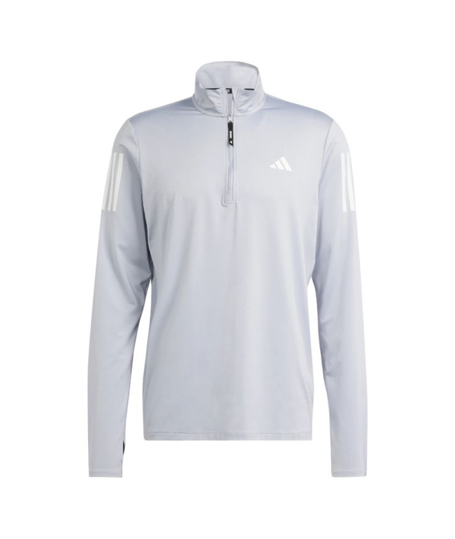 Sudadera de Running adidas Otr B Hz Hombre Halo de Plata