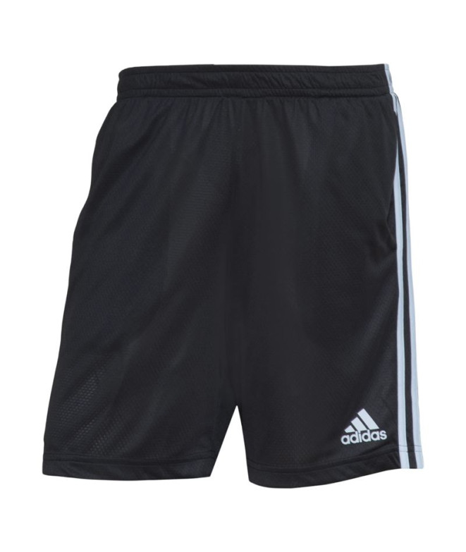Pantalones de Fitness adidas 3 Bandas Hombre Negro