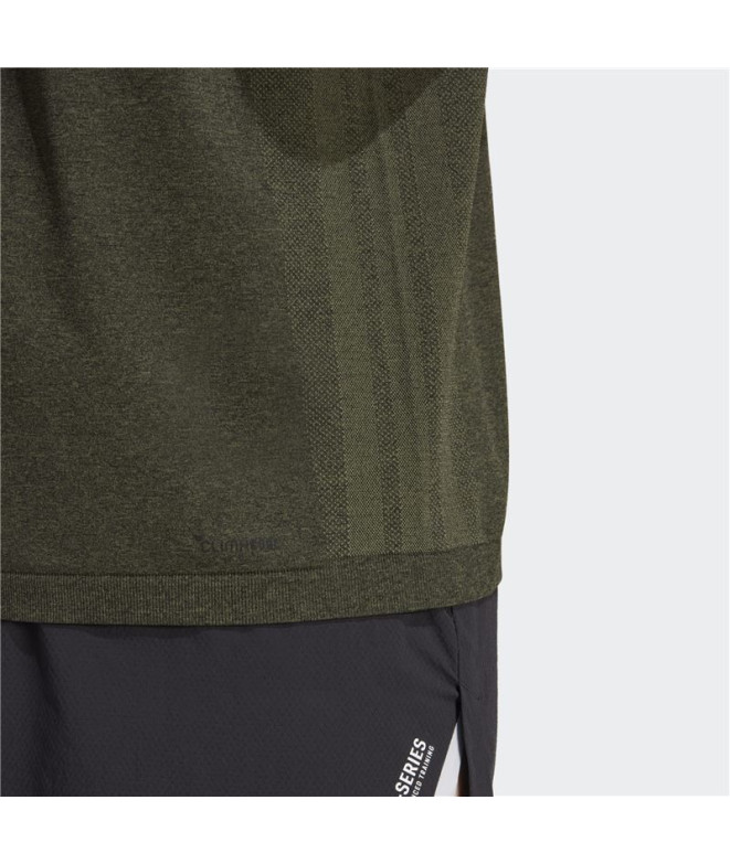 Camiseta Fitness adidas Homem de Tr-Es St Verde...